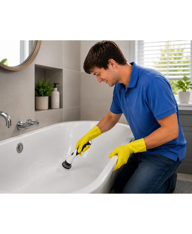 Pursonic Deep Cleaning Duo Bundle: Cordless Power Scrubber Cleaning Brush Pursonic Car Vacuum Cleaner