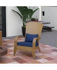 Slickblue Rattan Patio Fire Pit Chairs for Garden Porch and Backyard
