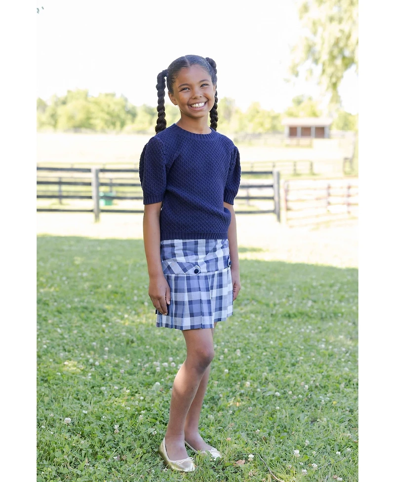 Florence Eiseman Girls 7-14 Plaid Pleated Skirt