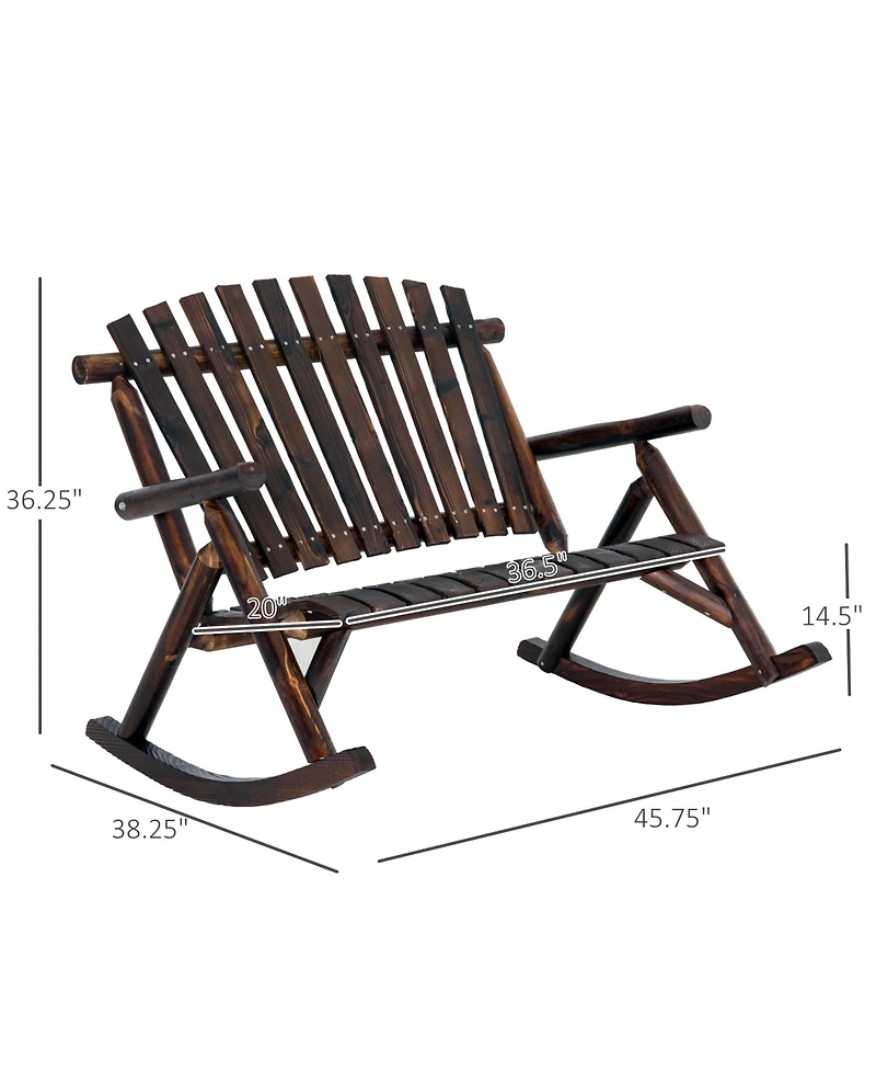 Slickblue Outdoor Patio Rocking Chairs with Comfortable Seating