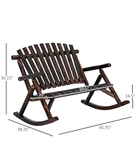Slickblue Outdoor Patio Rocking Chairs with Comfortable Seating