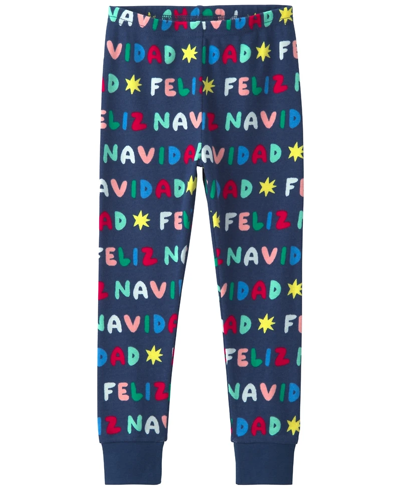 Carter's Toddler Boys' 2T-5T Feliz Navidad Long-Sleeve Snug-Fit Top and Pants, 2-Piece Pajama Set