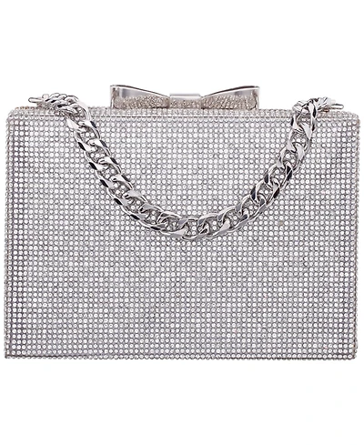 Nina Regalo All Over Crystal Box Mini Clutch Handbag