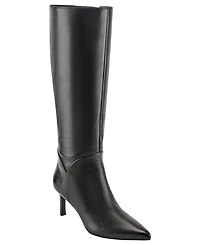Marc Fisher Women's Lorne Pointed Toe Kitten Heel Dress Boots