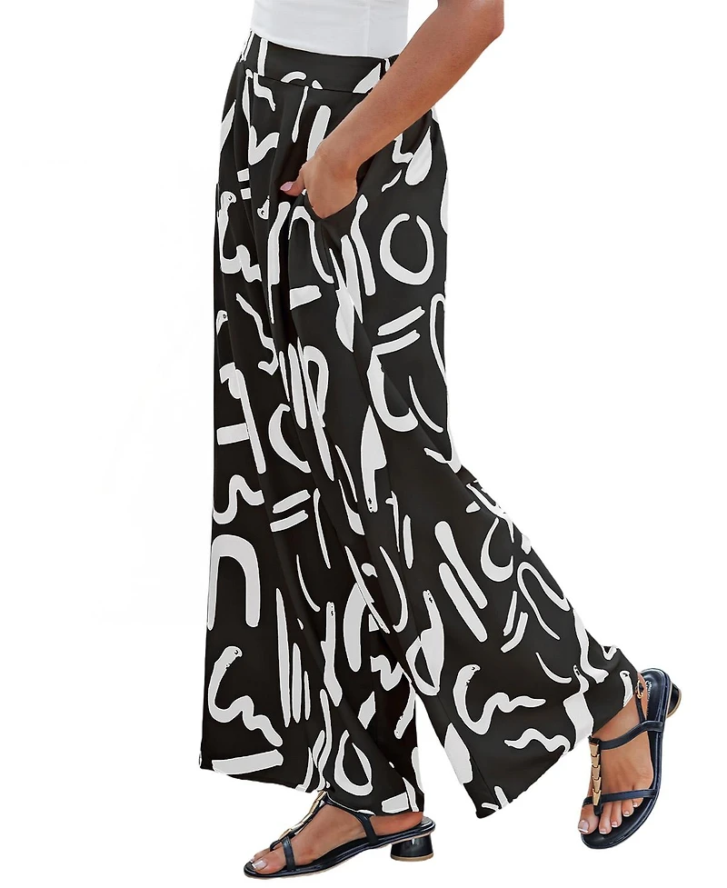 Cupshe Women's Pizzazz Abstract Pants