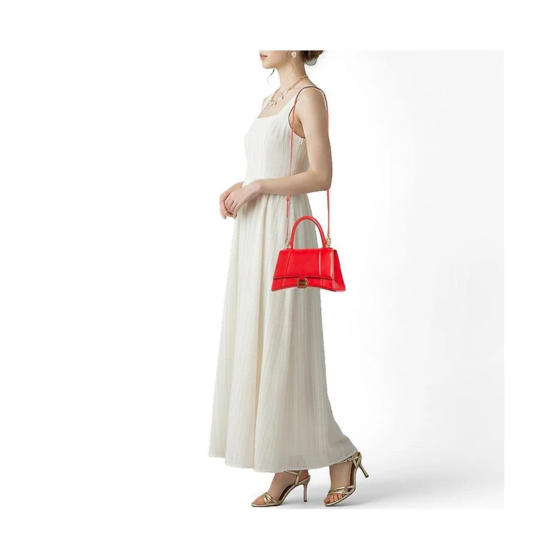 Pre-Owned Balenciaga Women's Hourglass Small Leather Top Handle Bag