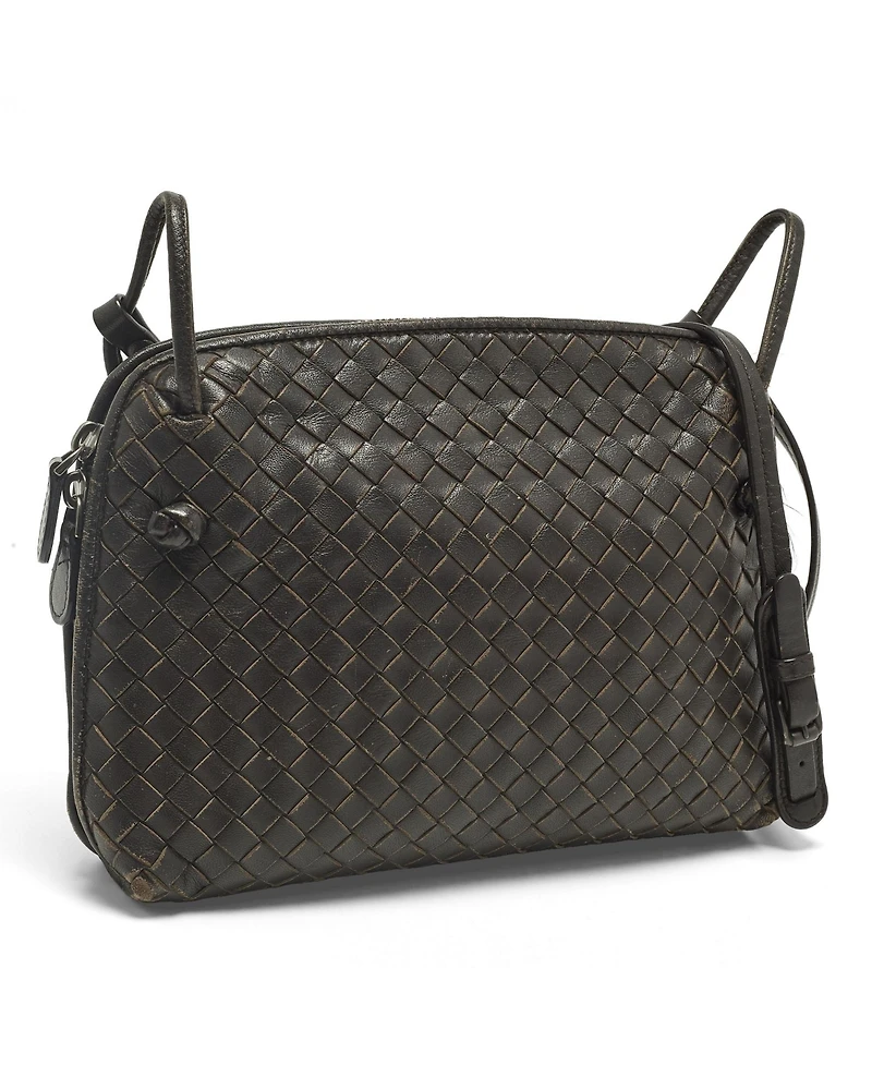 Pre-Owned Bottega Veneta Nodini Intrecciato Leather Crossbody Bag