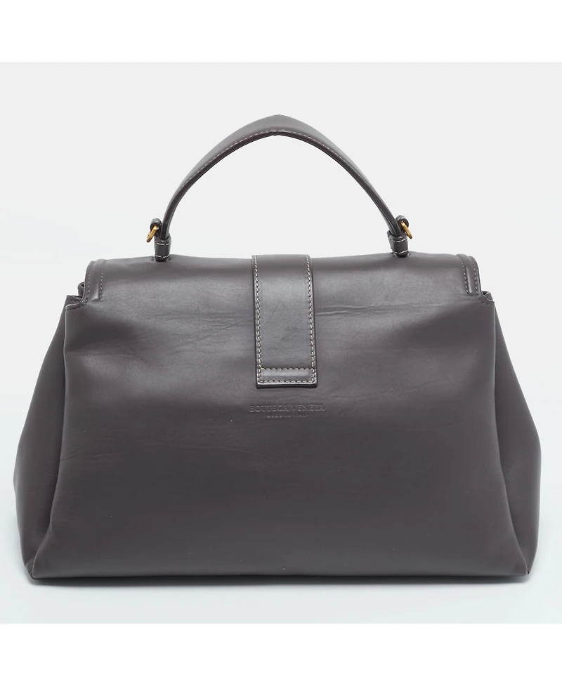 Pre-Owned Bottega Veneta Piazza Medium Leather Top Handle Bag