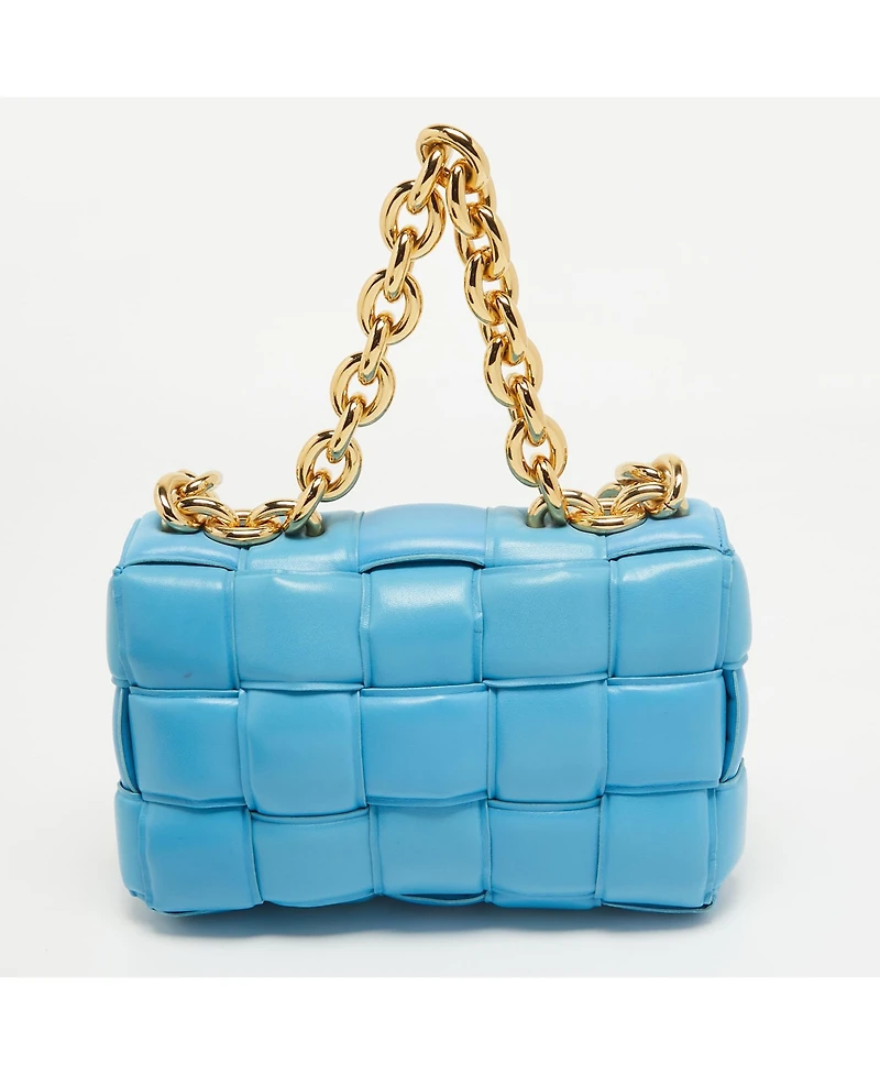 Pre-Owned Bottega Veneta Padded Chain Cassette Leather Shoulder Bag