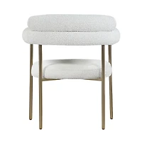 Meridian Furniture Boucle Fabric Dining Chair, Set of 2