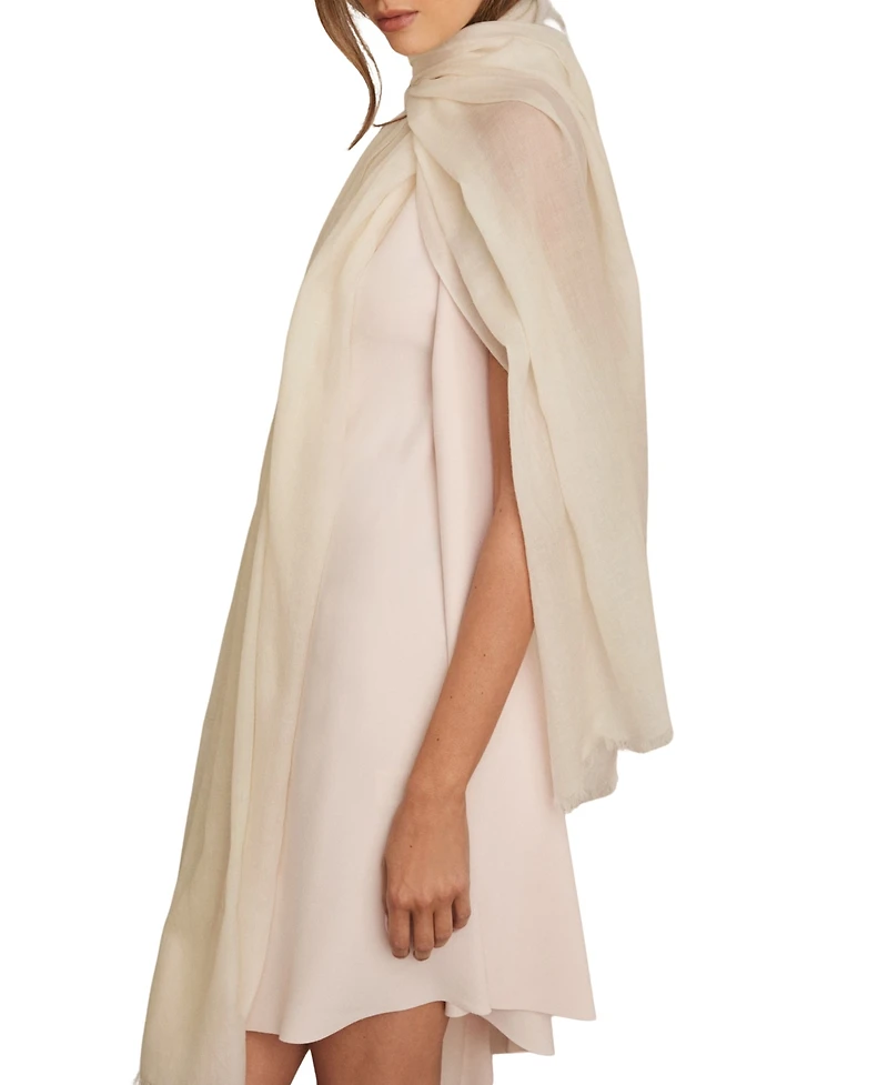 Reiss Women's Heidi Wool-Cashmere Lightweight Scarf
