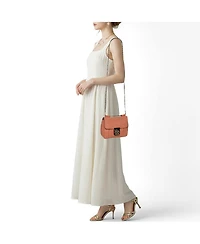 Pre-Owned Chloe women's Drew Medium Pebbled Leather Shoulder Bag