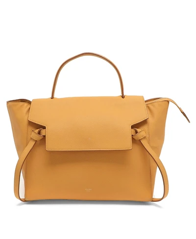 Pre-Owned Celine Women's Belt Bag Leather Top Handle Satchel