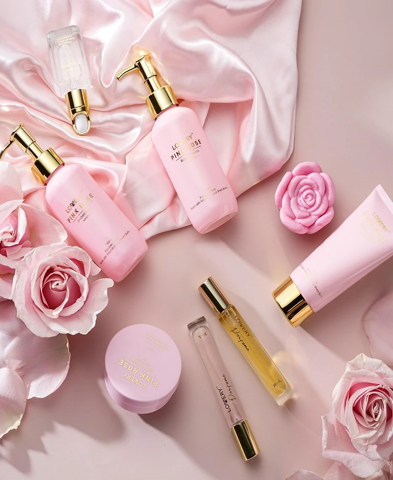 Lovery 19-Pieces Pink Rose Relaxing Luxury Spa Gift Set