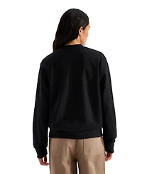 The North Face Women's Tnf Double Knit Crew Relaxed-Fit Ribbed Cuffs and Hem Sweatshirt