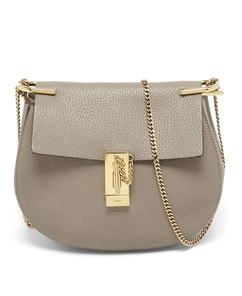 Pre-Owned Chloe Women's Drew Medium Pebbled Leather Shoulder Bag