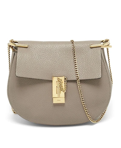 Pre-Owned Chloe Women's Drew Medium Pebbled Leather Shoulder Bag