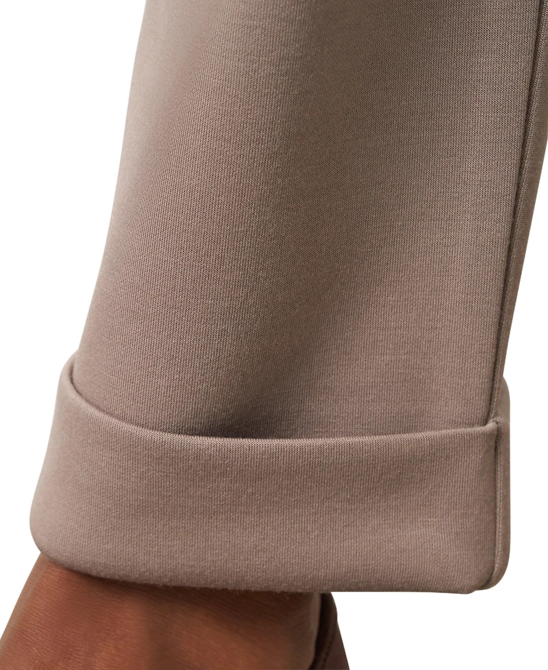 Cable & Gauge Women's Rib Knit Lounge Button-Down Shacket and Pull-On Pants Set