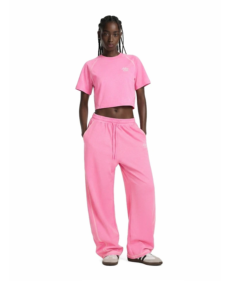 Aelfric Eden Women's Cropped Short-Sleeve Wide-Leg Top and Pants Set