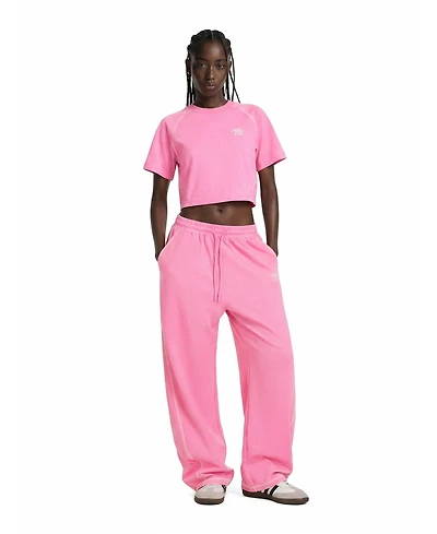 Aelfric Eden Women's Cropped Short-Sleeve Wide-Leg Top and Pants Set