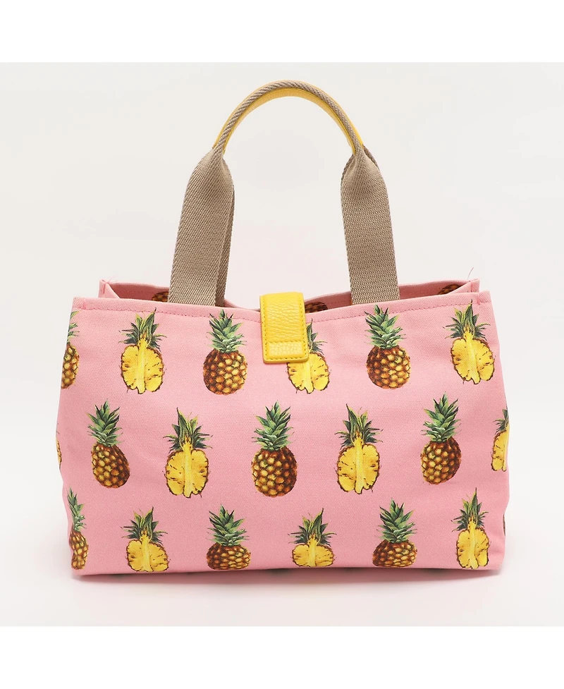 Pre-Owned Dolce & Gabbana Pineapple Print Canvas Tote Bag