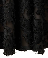 Mango Women's Semi-Transparent Feather A-Line Dress