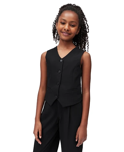 Calvin Klein Girls' 7-16 Refined Stretch Tailored Vest