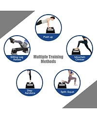 Glintex Aerobic Step Platform, 3 Heights at 5, 7 and 9 in, Holds 330 lbs.