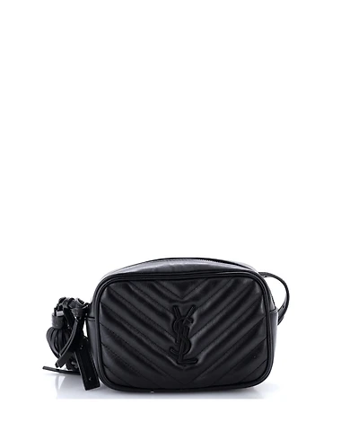 Pre-Owned Saint Laurent Lou Belt Bag Matelasse Chevron Leather