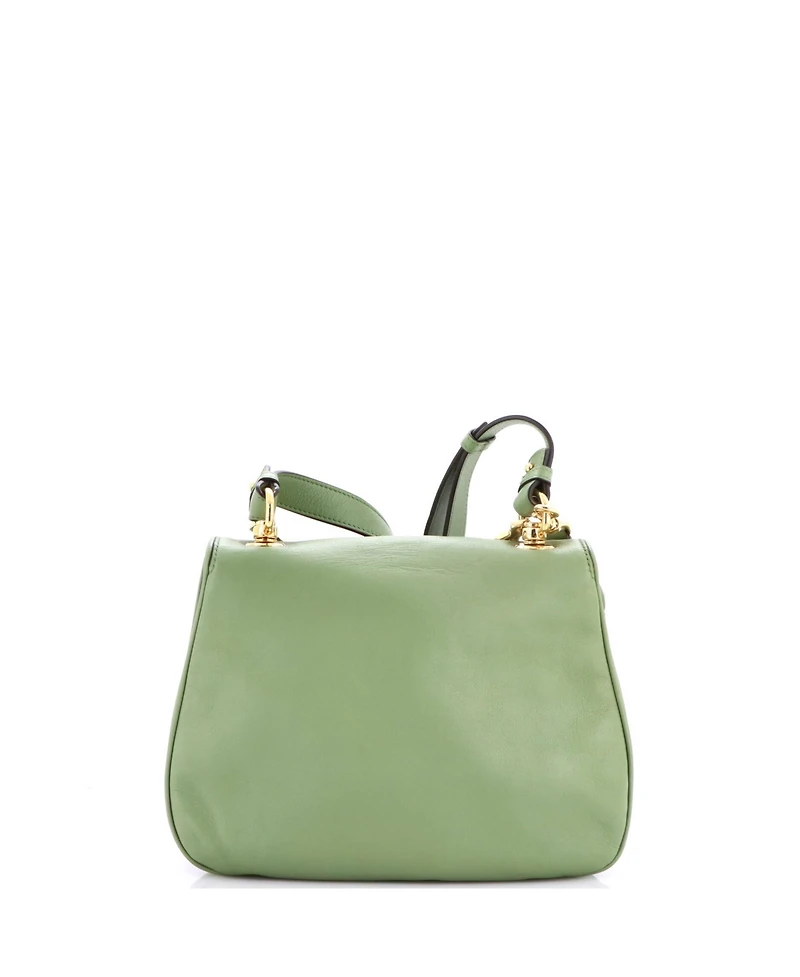 Pre-Owned Gucci Medium Web Blondie Shoulder Flap Bag Leather