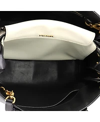 Pre-Owned Prada Medium Bibliotheque Tote Saffiano with City Calf