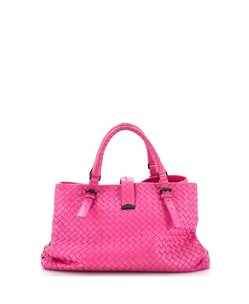 Pre-Owned Bottega Veneta Large Roma Bag Intrecciato Nappa