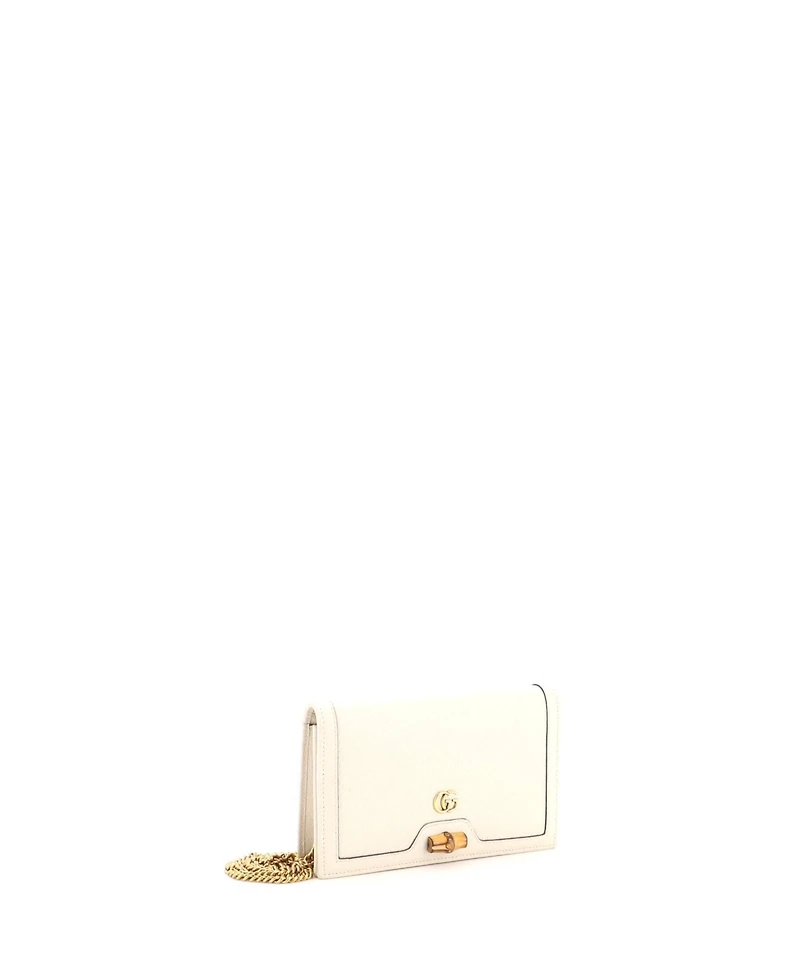 Pre-Owned Gucci Mini Diana Bamboo Chain Flap Bag Leather