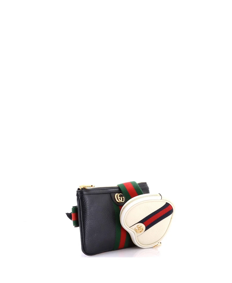Pre-Owned Gucci Ophidia Heart Utility Double Belt Bag Leather