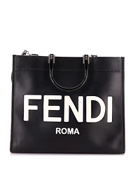 Pre-Owned Fendi Medium Sunshine Shopper Tote Leather