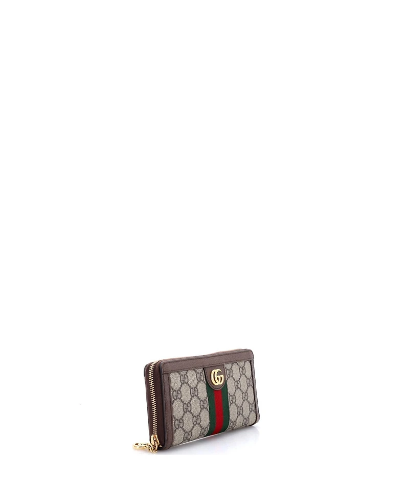 Pre-Owned Gucci Ophidia Zip Around Wallet Gg Coated Canvas