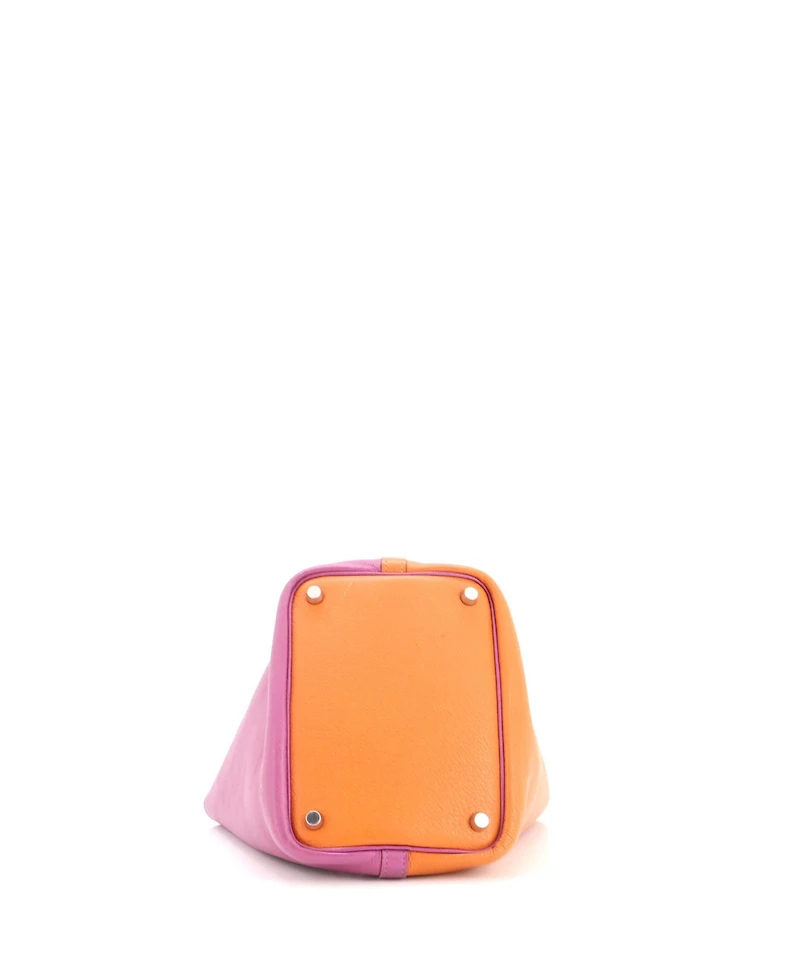 Pre-Owned Hermes Pm Casaque Picotin Lock Bag Clemence