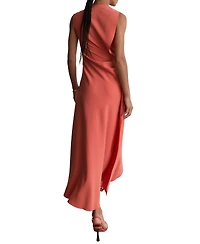 Reiss Women's Dorota Drape-Detail Sleeveless Midi Dress