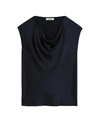 Reiss Women's Cate Silk Cowl Neck Sleeveless Top