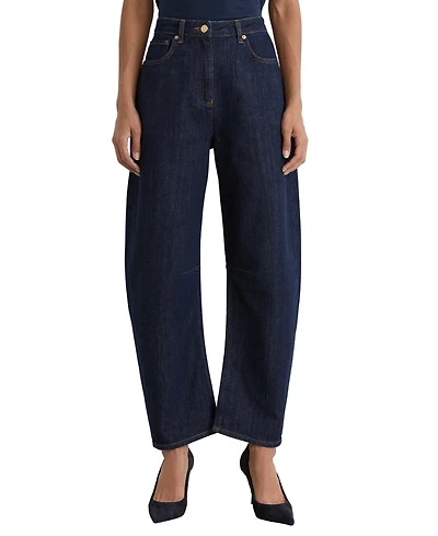 Reiss Women's Levitt Barrel-Leg Jeans