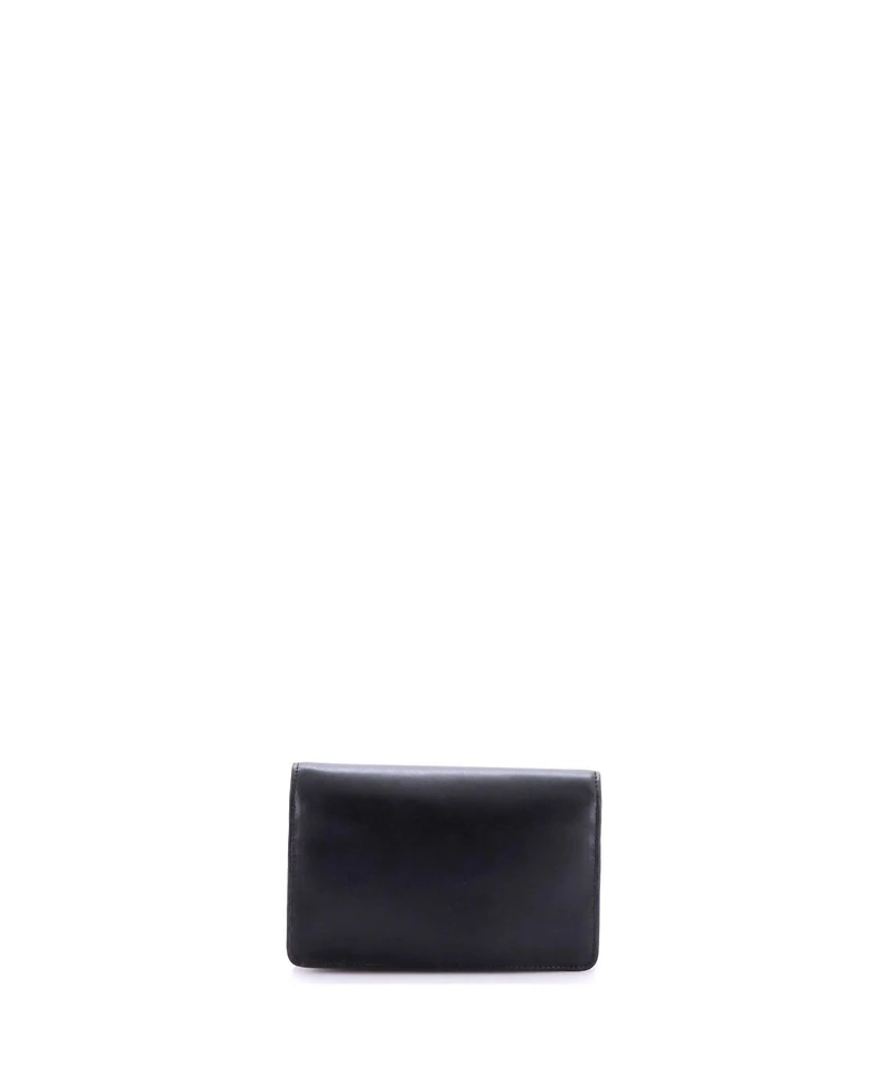 Pre-Owned Fendi Tube Wallet On Chain Studded Leather
