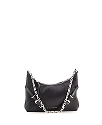 Pre-Owned Givenchy Mini Voyou Party Shoulder Bag Satin with Leather