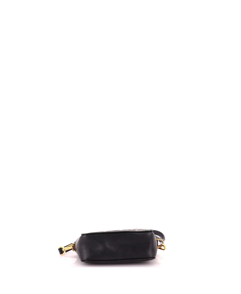 Pre-Owned Fendi Small Camera Bag Zucca Embossed Leather