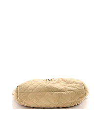 Pre-Owned Saint Laurent Maxi Icare Shopping Tote Quilted Nubuck