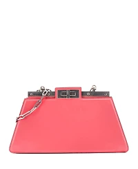 Pre-Owned Fendi Medium Peekaboo Cut Bag Leather