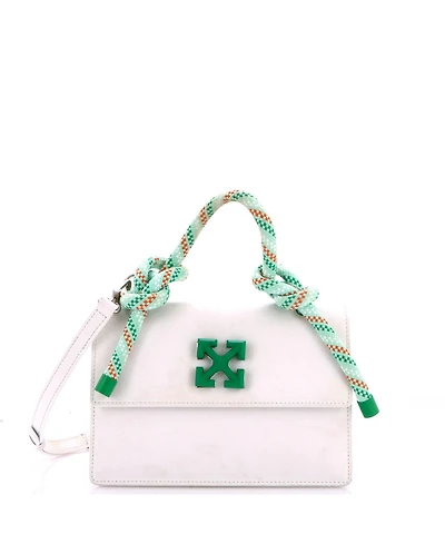 Pre-Owned Off White Gummy Jitney 1.4 Bag Leather