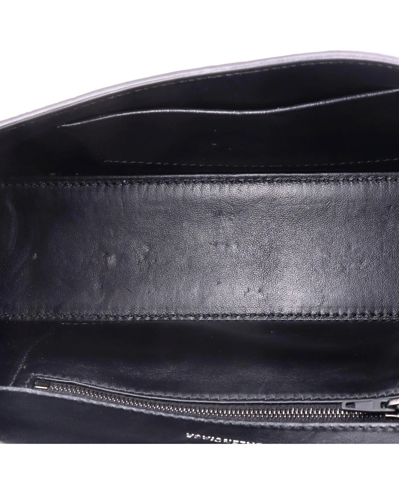 Pre-Owned Balenciaga Hourglass Stretch Top Handle Bag Embossed Leather