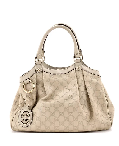 Pre-Owned Gucci Medium Sukey Tote Guccissima Leather