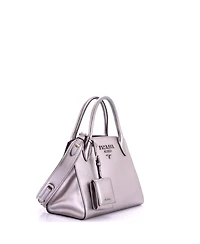 Pre-Owned Prada Small Monochrome Tote Saffiano with City Calf