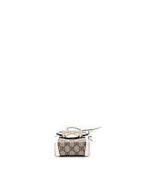 Pre-Owned Gucci Mini Horsebit 1955 Crossbody Bag Gg Coated Canvas with Leather
